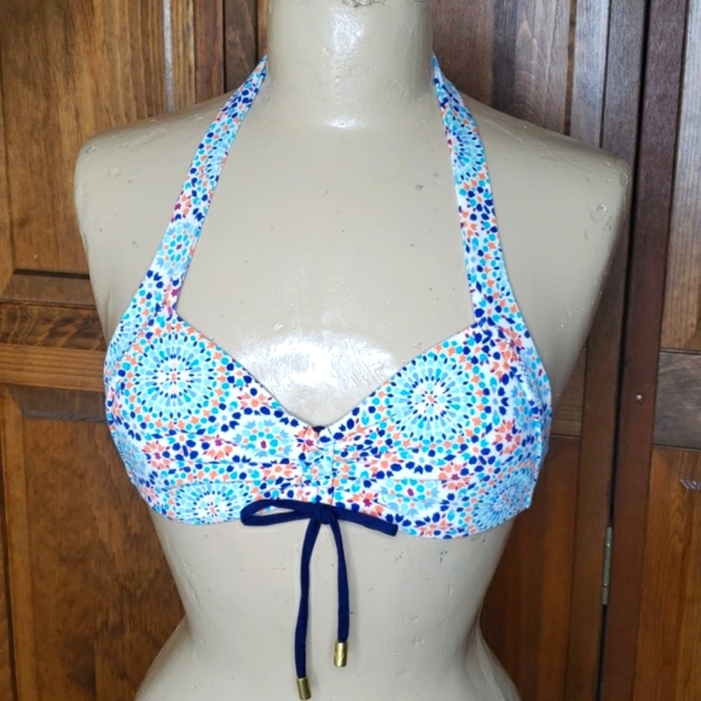 Helen Jon NWOT Sweethart Halter Bikini Top Sz XS
